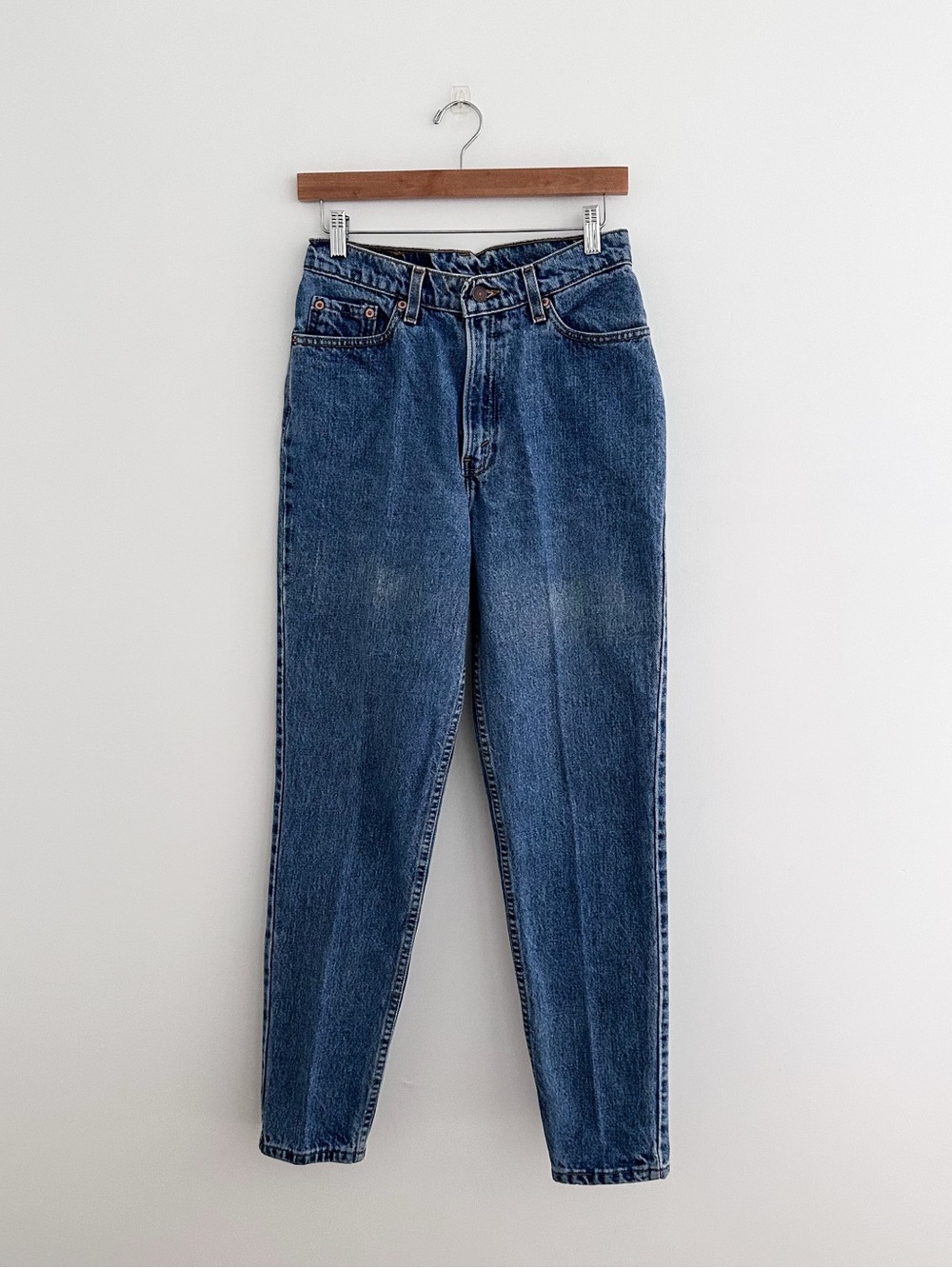 Vintage USA Made Levi's 512 Slim Fit Tapered Leg Jeans 100% Cotton Mom High Rise